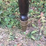 Black wood armchair and canning