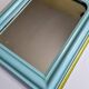Miroir à poser vintage de style Louis Philippe bleu Tiffany 46 cm x 57 cm