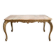 Vintage coffee table in Louis XV style with onyx and gilded brass.
