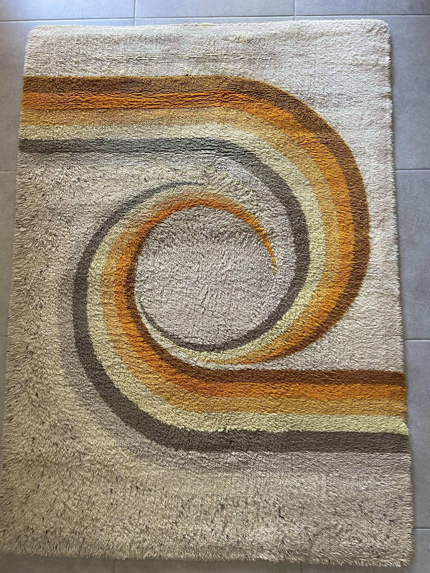Vintage Desso wool rug – 1970s Space Age