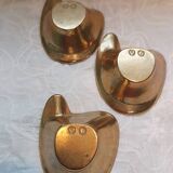 Suite de cendriers design bronze