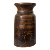 African Vase Solid Wood - Primitive Art - Wabi Sabi Sculpture