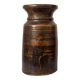 African Vase Solid Wood - Primitive Art - Wabi Sabi Sculpture