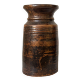 African Vase Solid Wood - Primitive Art - Wabi Sabi Sculpture