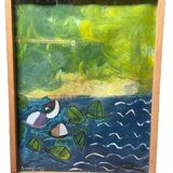 Peinture signée encadrée