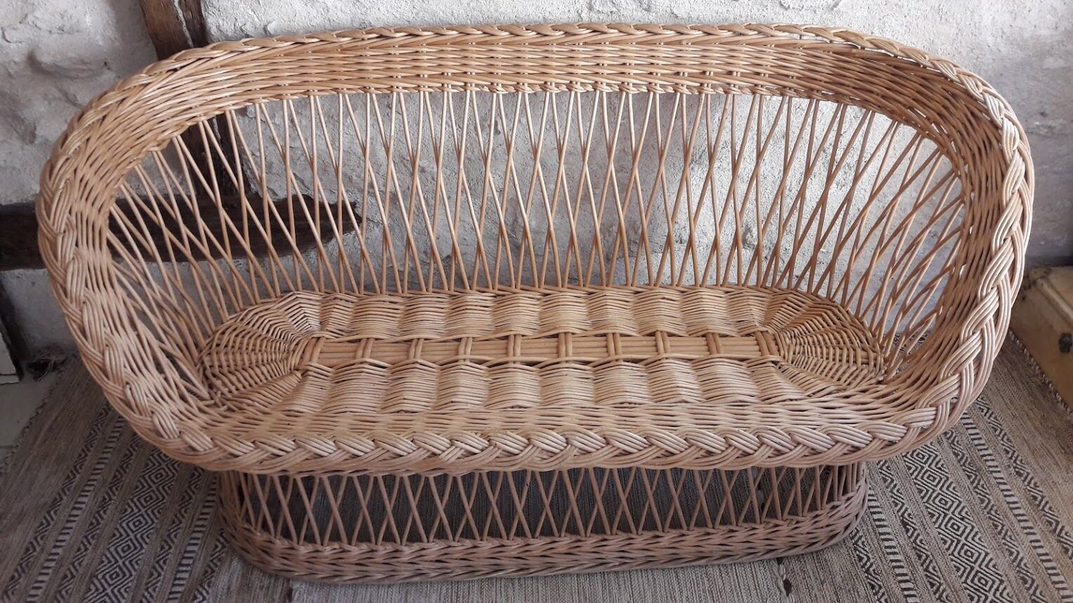 Bench-rattan 3 seats