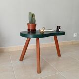 Vintage coffee table solid oak bean 60s /70