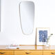 Miroir rétroviseur doré 1950