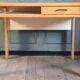 Desk A. Sornay (dlg) in solid beech & white laminate