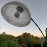 Chrome arc floor lamp
