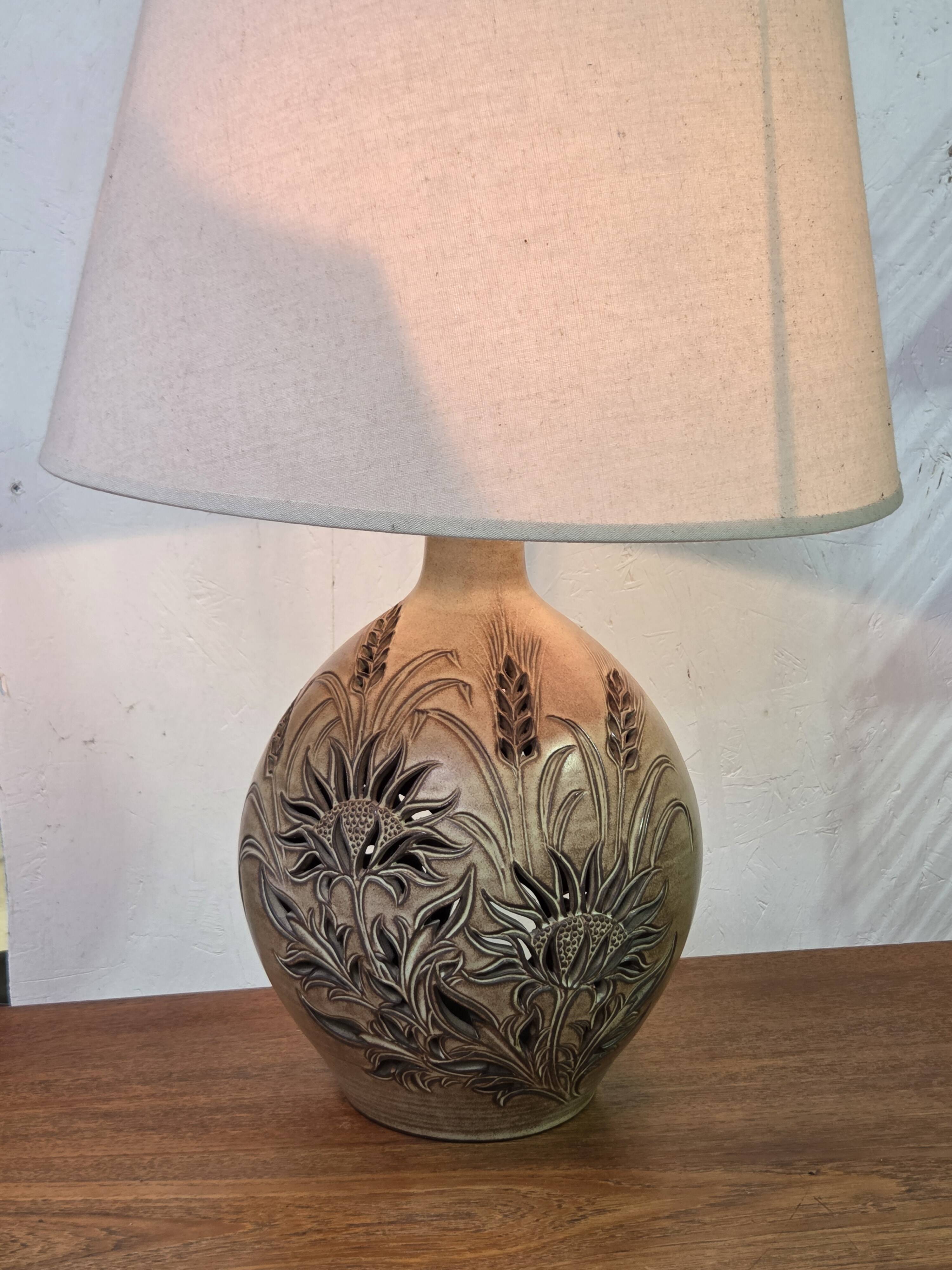 Ceramic lamp Vallauris F. Matéo 1960s