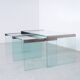 T35 Glass Nesting Tables by Pierangelo Gallotti for Galotti & Radice, 1970s, Set of 3