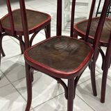 Set of 4 Thonet bistro chairs from the 1920s.