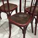 Set of 4 Thonet bistro chairs from the 1920s.