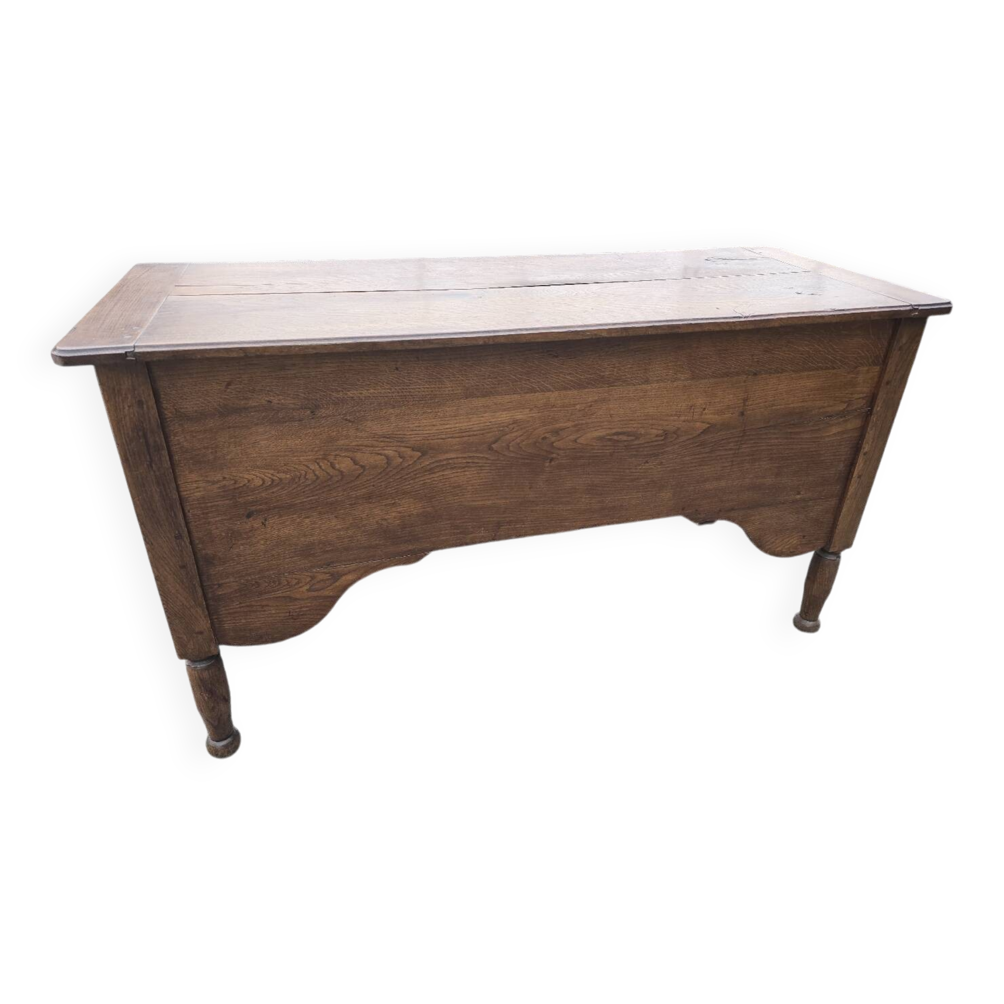 Antique chest, oak kneading trough