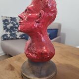 Emile Drox face statue sculpture
