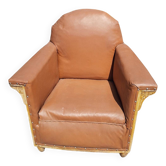 Fauteuil Art déco en skaï