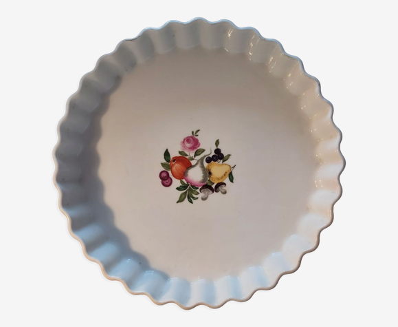 Plat à tarte porcelaine de Paris " Les quatre saisons " 1927