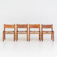 Oak & leather dining chairs