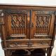 Gothic oak buffet cabinet - 19th century