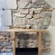 Old wooden workbench
