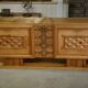 Art Deco buffet in oak and wrought iron by Léon and Maurice Jallot 1940s