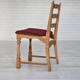 1970s, set 6 pcs of Danish dinning chairs, original good condition, furniture wool.