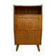 Secretary wooden and rattan office of the 50s/60s