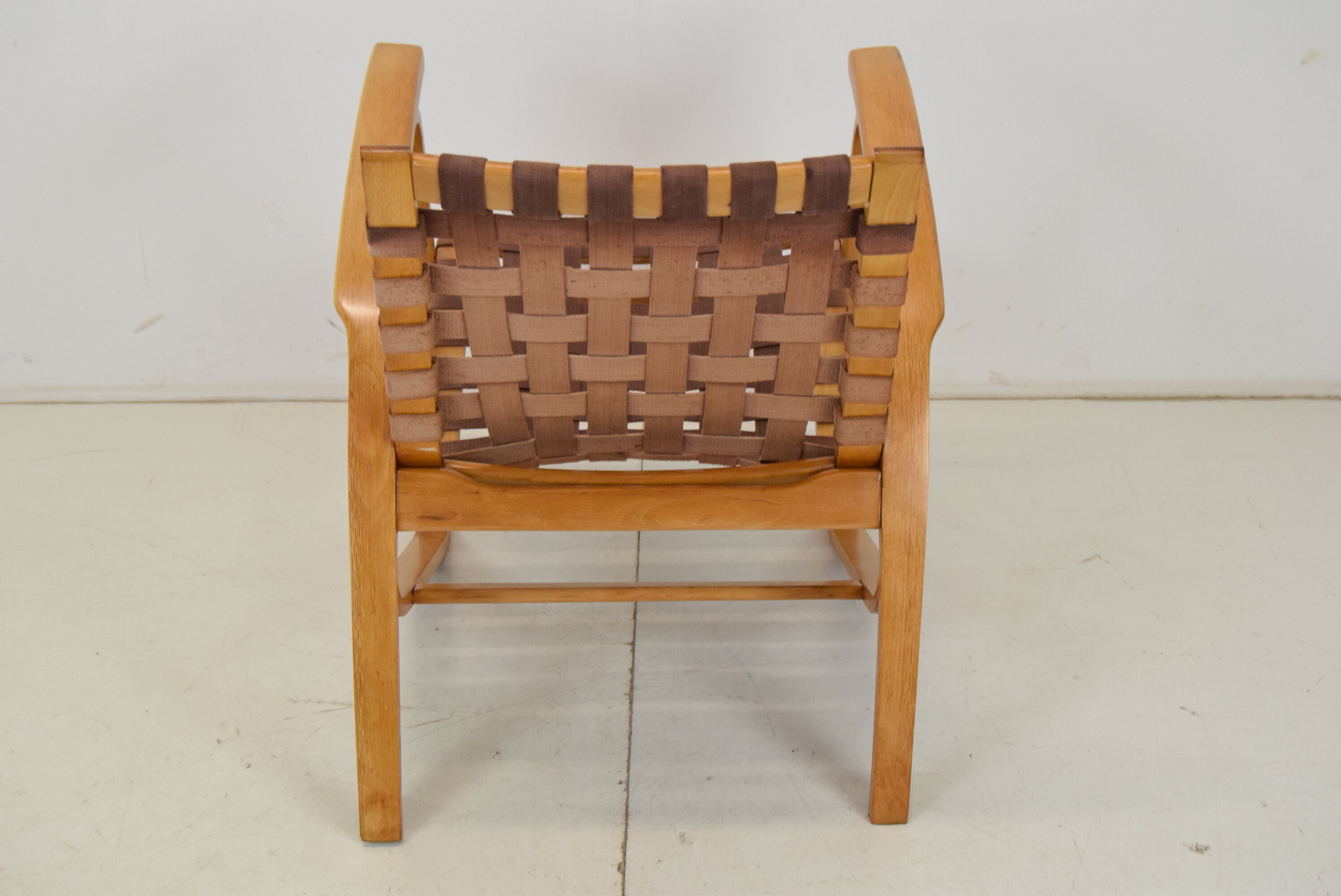 Bent Beechwood Armchair,Design Jan Vaněk,1930's.