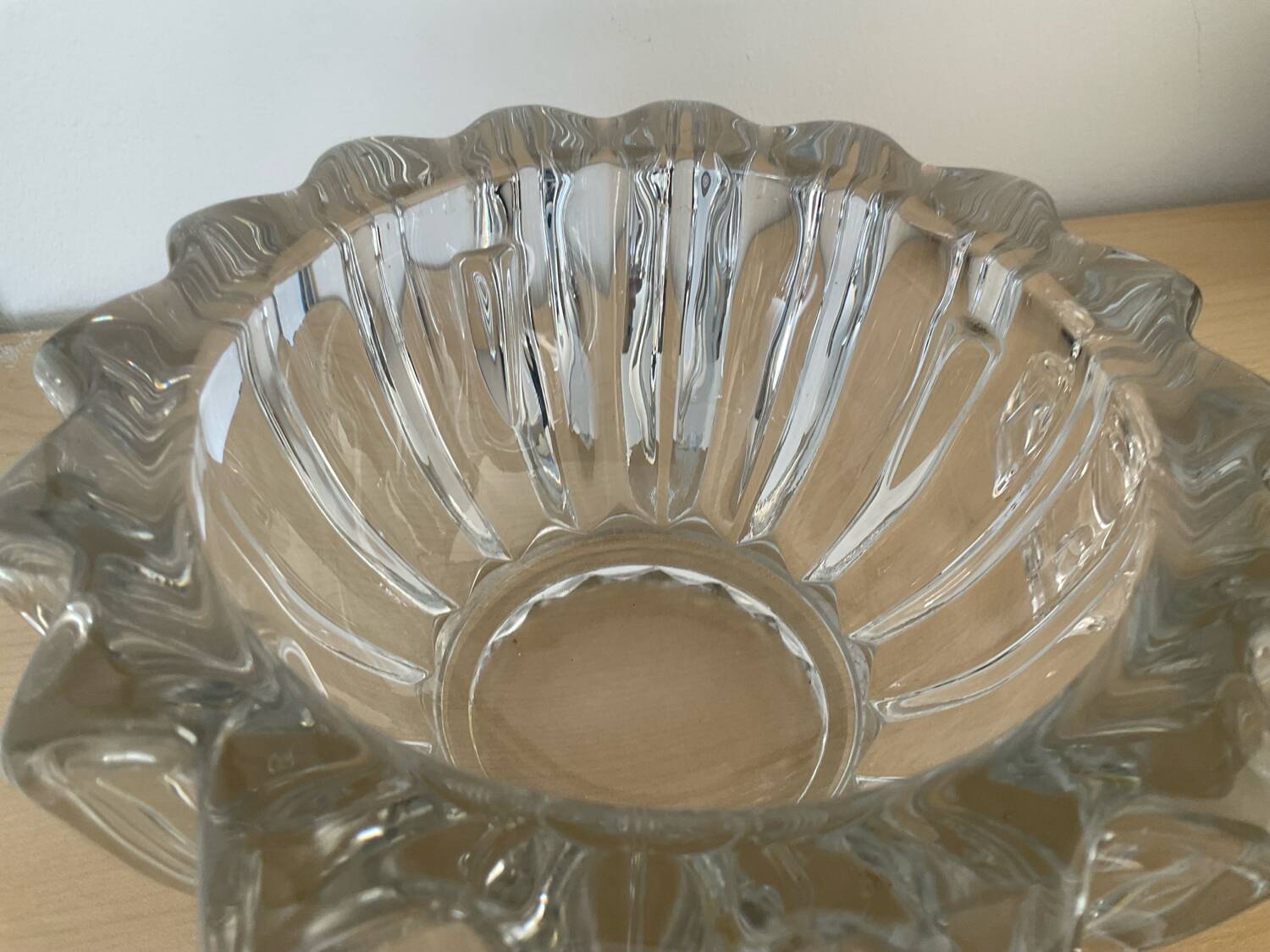 Vase pique fleurs en cristal des années 70