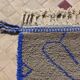 Berber carpet taupe and majorelle blue 200x308cm