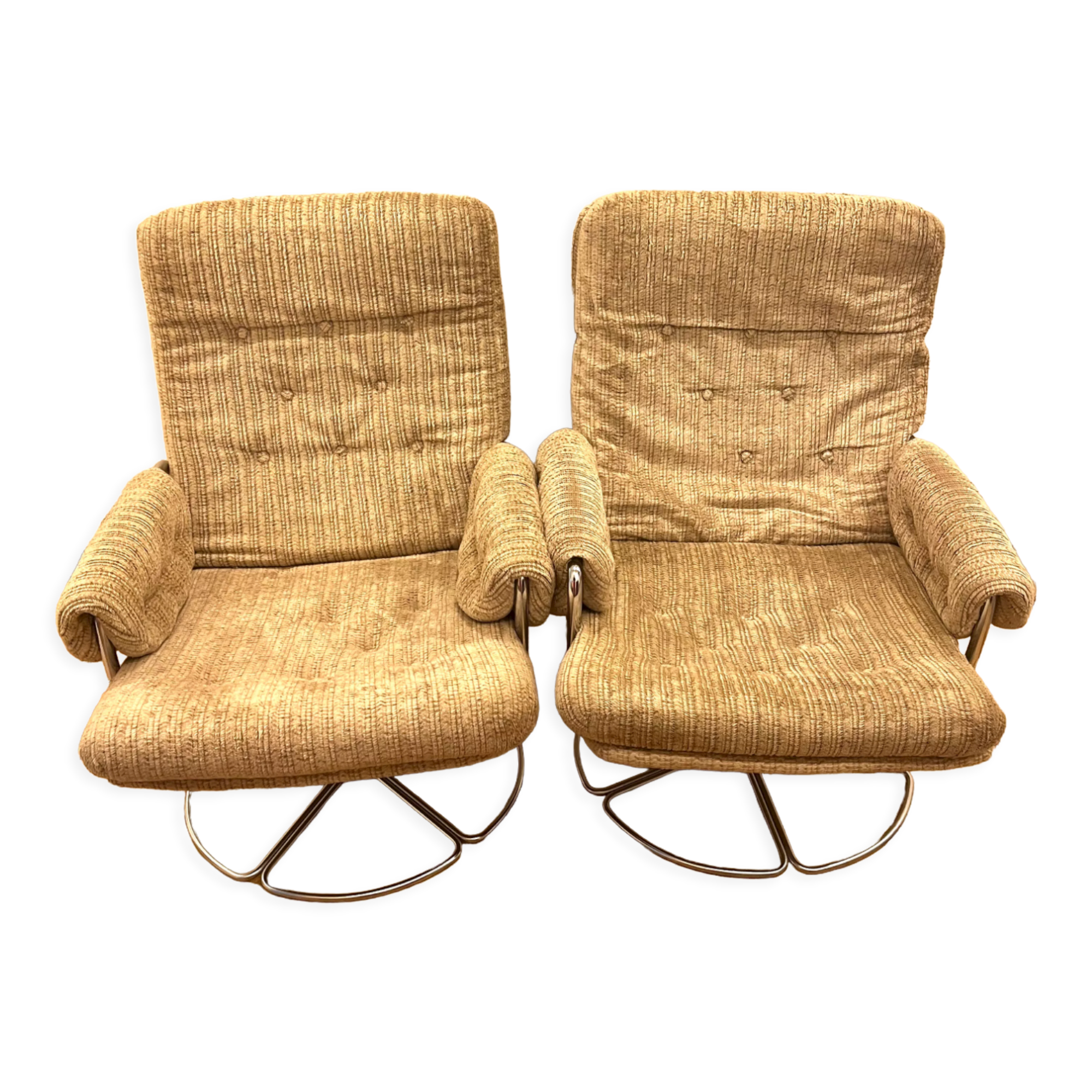 Pair of Bruno Mathsson armchairs for DUX