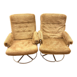 Pair of Bruno Mathsson armchairs for DUX