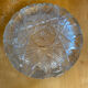 Vintage Cut Crystal Ashtray Saint Louis Style #E081