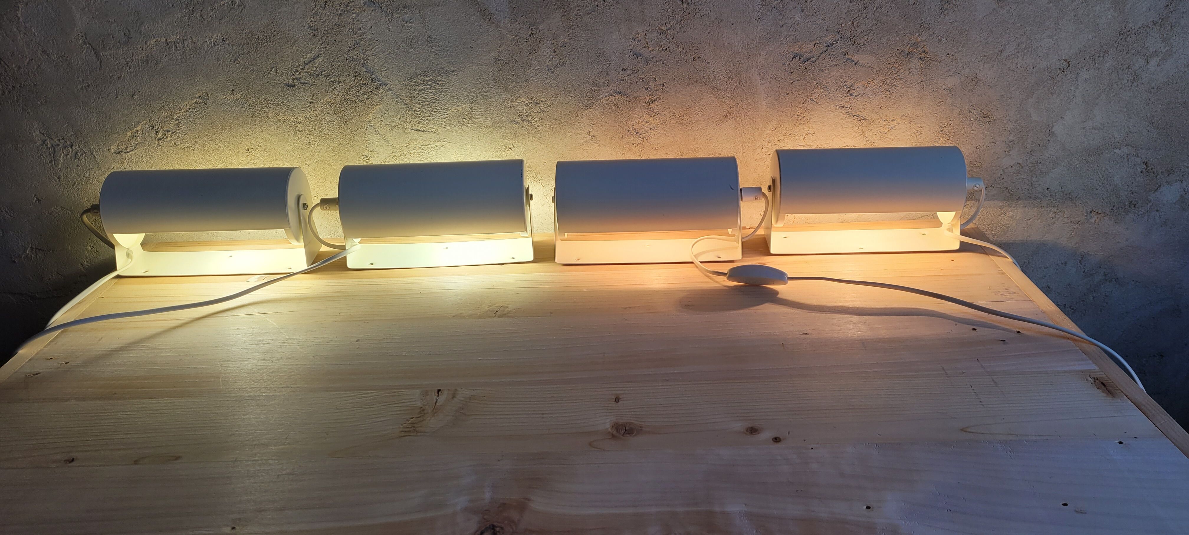 Set of 4 swivel roller wall lights Ikea