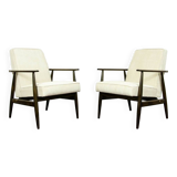Type 300 190 Armchairs in Corduroy by H. Lis, 1960s, Set of 2