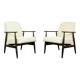 Fauteuils Type 300 190 en Velours Côtelé par H. Lis, 1960s, Set de 2