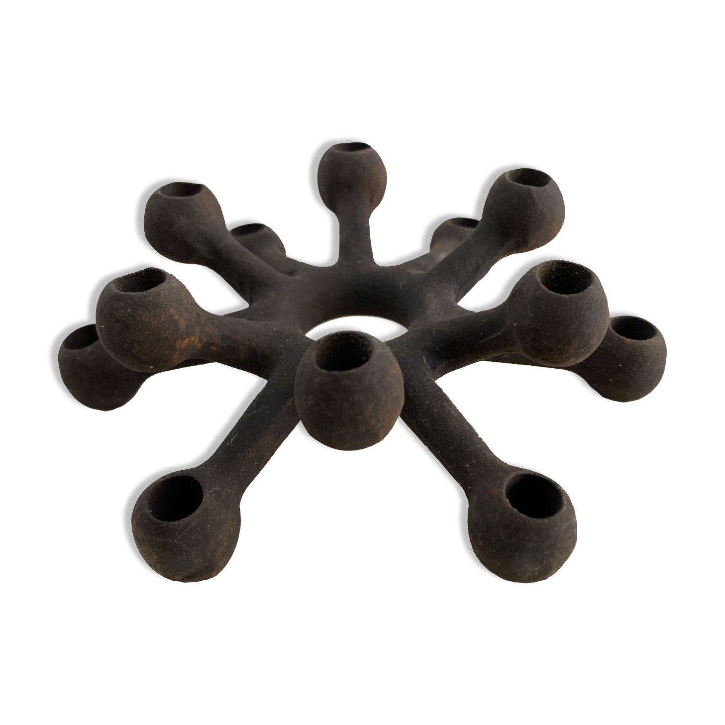 Bougeoir design scandinave Spider Jens H. Quistgaard pour Dansk, 1960