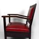 Pair of Colonial Art Deco Carved Wood Armchairs, Algeria, 1930