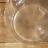 Faceted pink glass vase