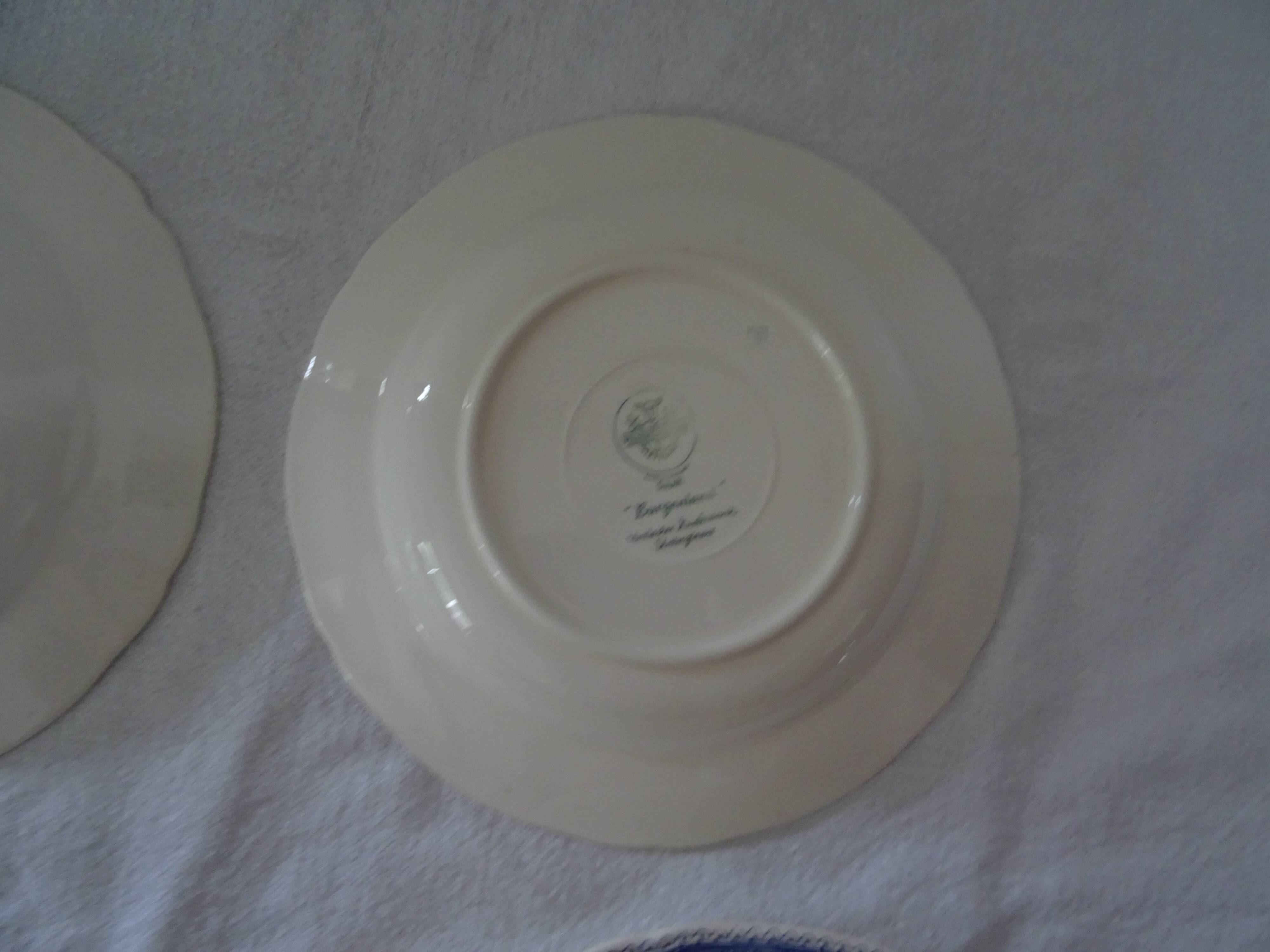 4 old earthenware plates 26923 villeroy boch burgenland blue