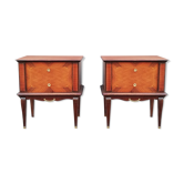 Pair of art deco bedside tables