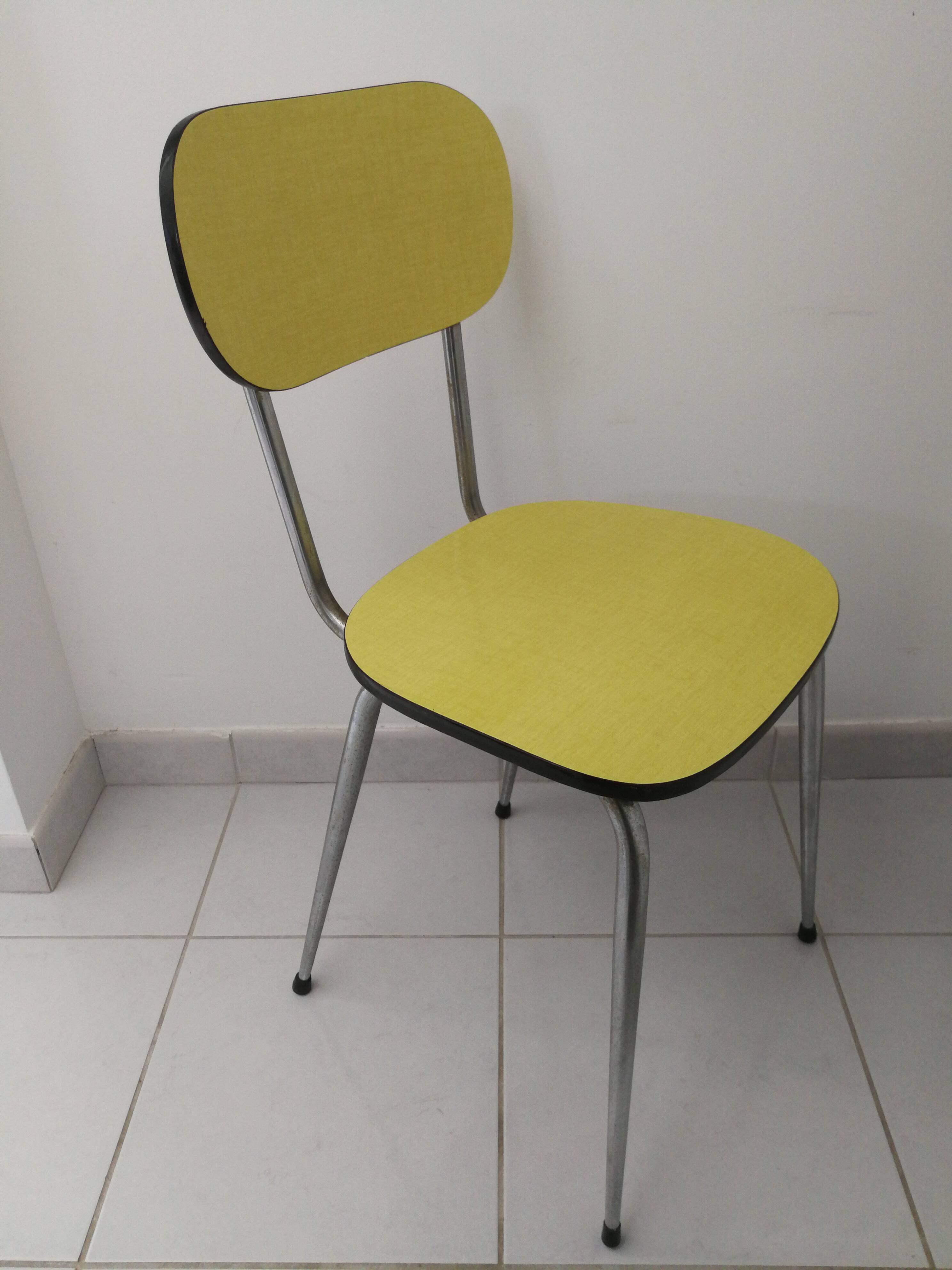 Yellow formica chair
