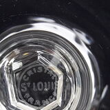 8 glasses of white wine stamped crystal Saint Louis model Cerdanya H 14 cm