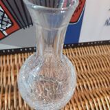 Cracked crystalline carafe