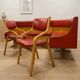 Vintage bench and chairs set Ludvík Volák wood 1970s Czechoslovakia