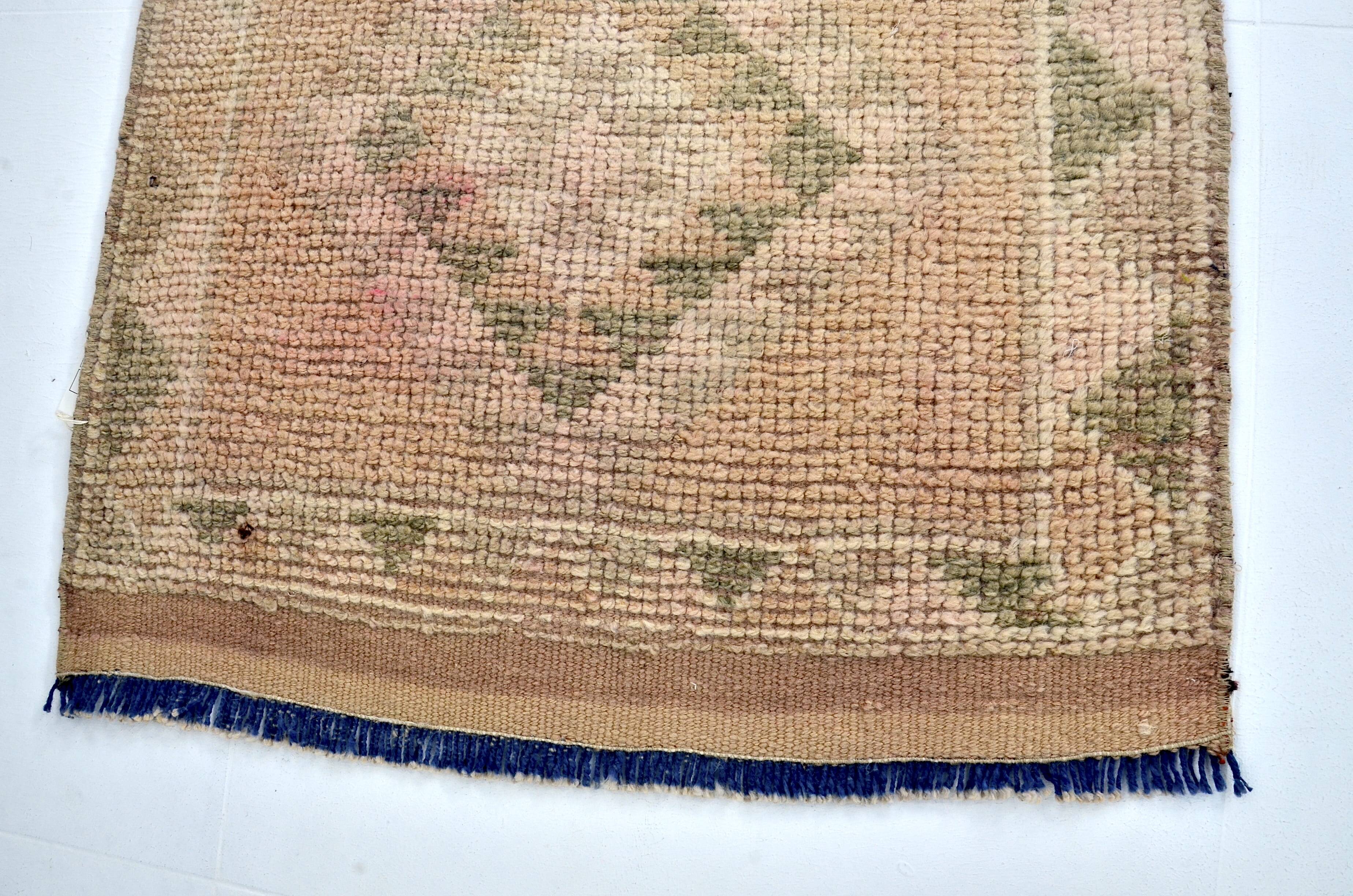 Oushak Vitage Handknotted Runner sku 2177