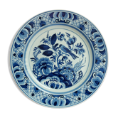 old decorative plate delft blauw