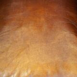 Beautiful and Comfortable Sheepskin Wingback Armchair with a Wonderful Patina