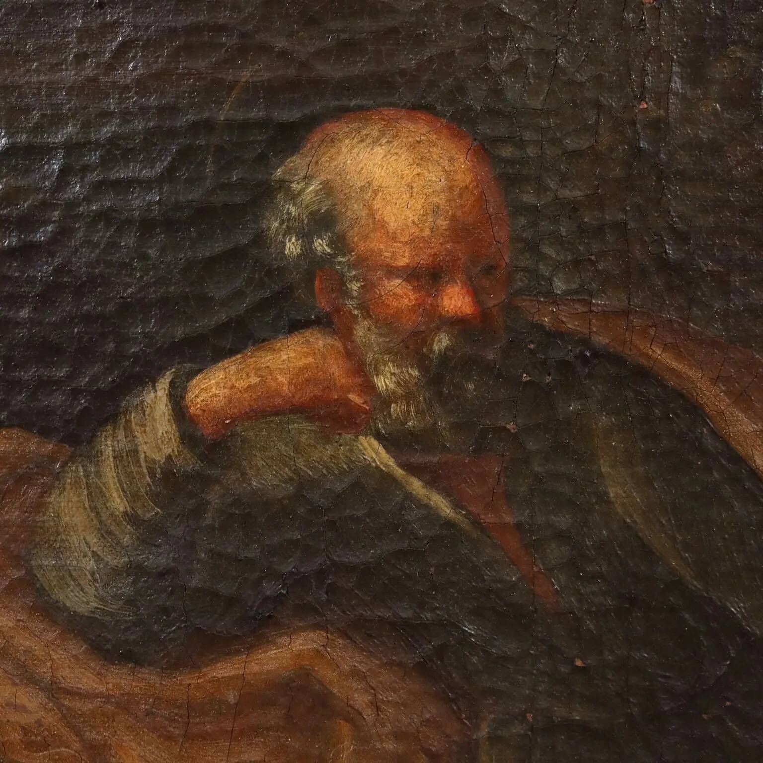 Rest during the Flight into Egypt, oil on canvas, 18th-19th century